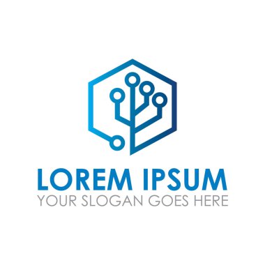 teknoloji vektörü, bağlantı logo vektörü