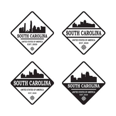 Güney Carolina siluet vektör logosu
