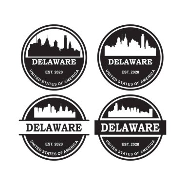 Delaware siluet vektör logosu
