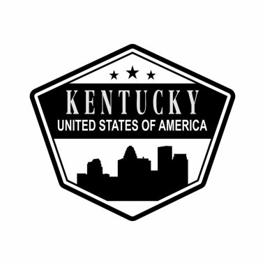 Kentucky siluet vektör logosu