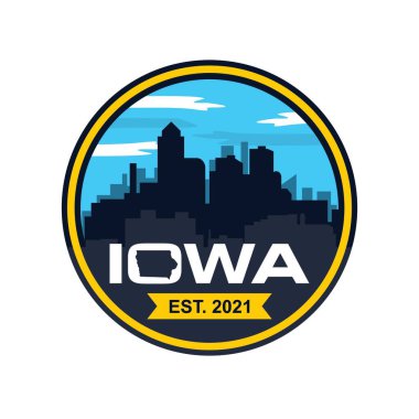 Iowa Skyline vektörü, Iowa gökdelen logosu