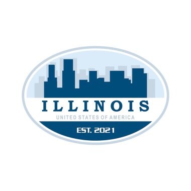Illinois Skyline Vektörü, Chicago Gökdelen Logosu