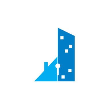 Emlak logosu, soyut bina logosu