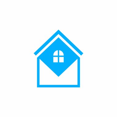 Soyut emlak logosu, e-posta oluşturma logosu