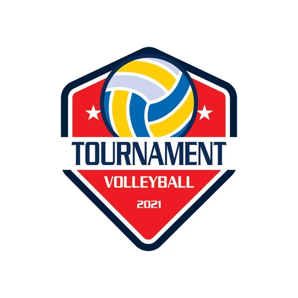 Volley Ball Logo Sport Logo Vector — ストックベクタ