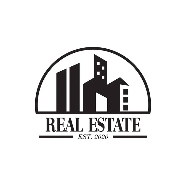 Building Vector Real Estate Logo — Stock Vector