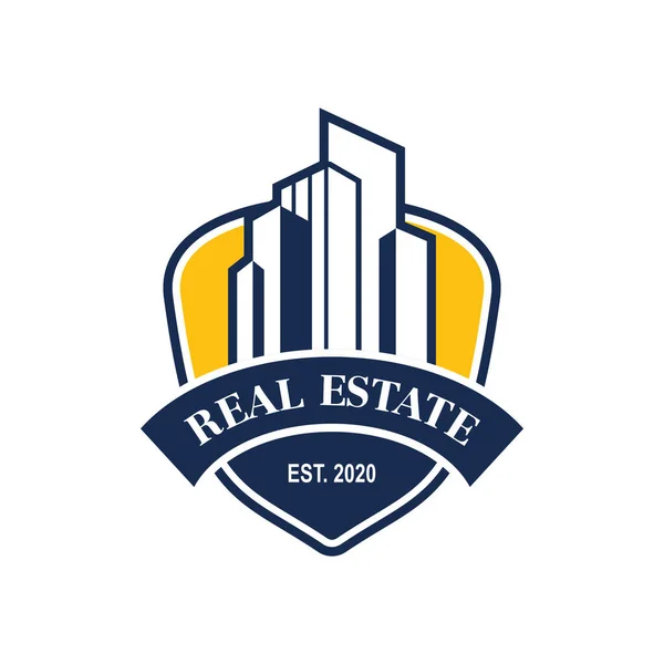 Building Vector Real Estate Logo — Stock Vector