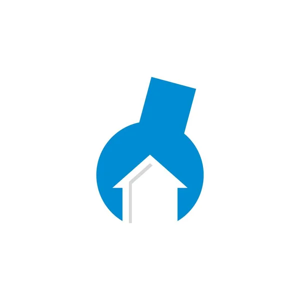 Handyman Vector Real Estate Logo — Vettoriale Stock