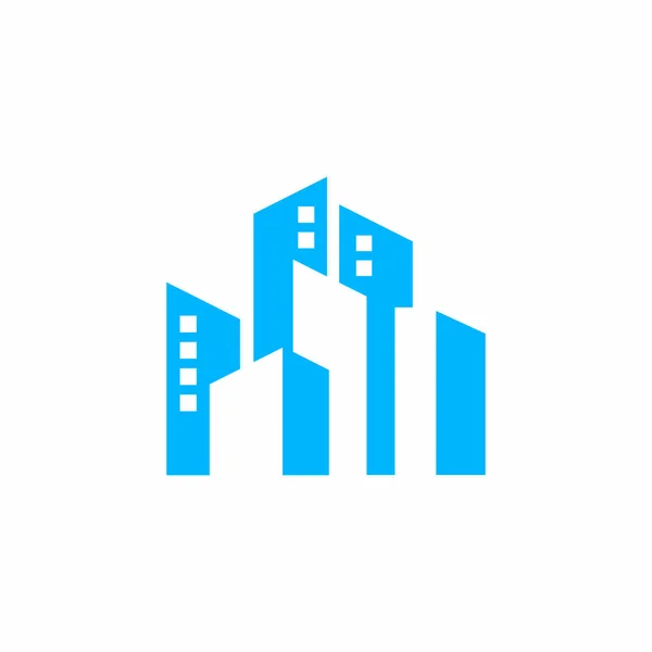 Stad Vector Vastgoed Logo — Stockvector
