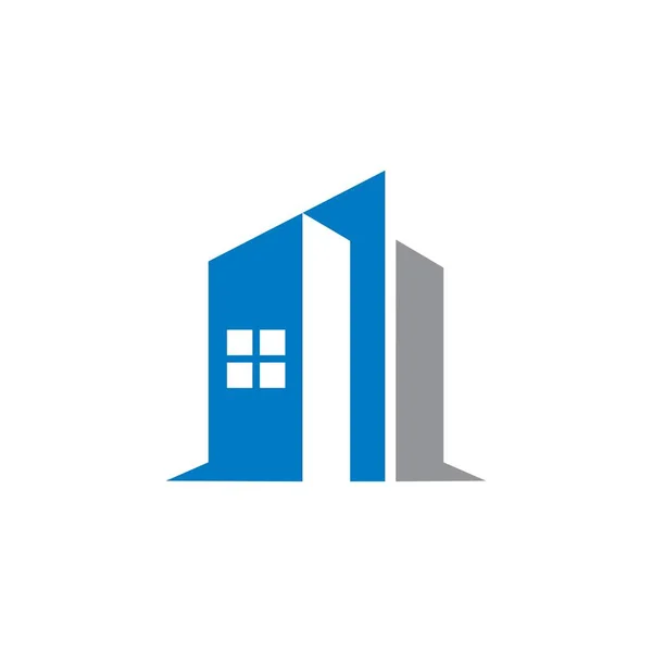 Konstruktionsvektor Immobilien Logo — Stockvektor