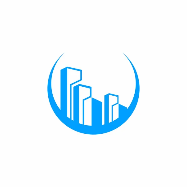 Stavební Vektor Logo Nemovitostí — Stockový vektor