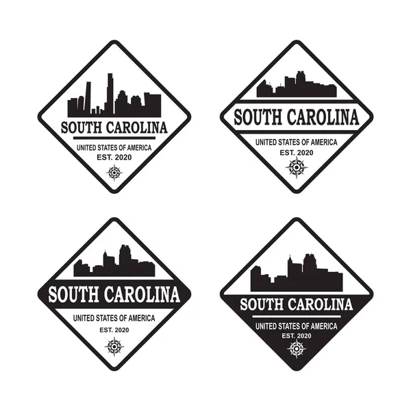Güney Carolina siluet vektör logosu