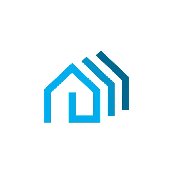 Логотип Недвижимости Логотип Архитектуры — стоковый вектор