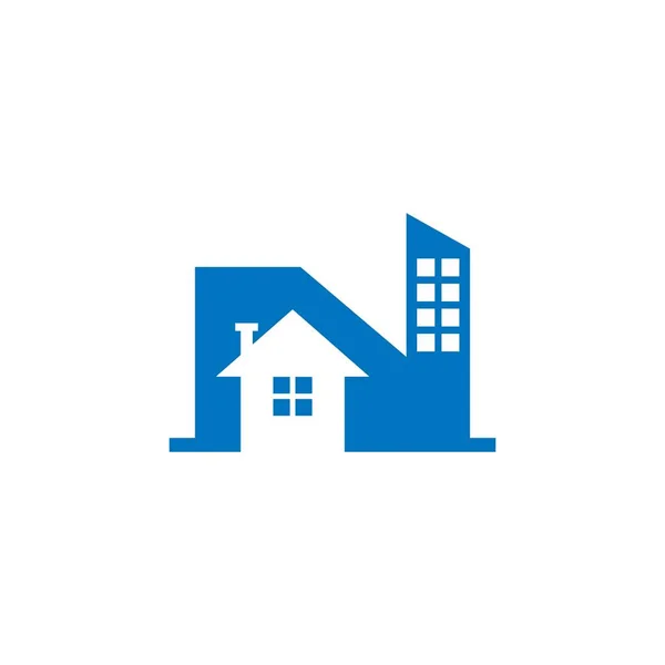 Logo Real Estate Logo Rumah Sewa - Stok Vektor