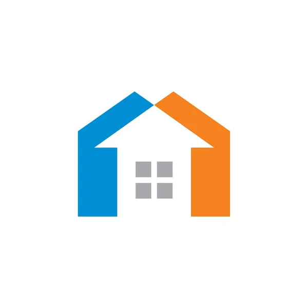 Abstraktes Home Logo Immobilien Logo — Stockvektor