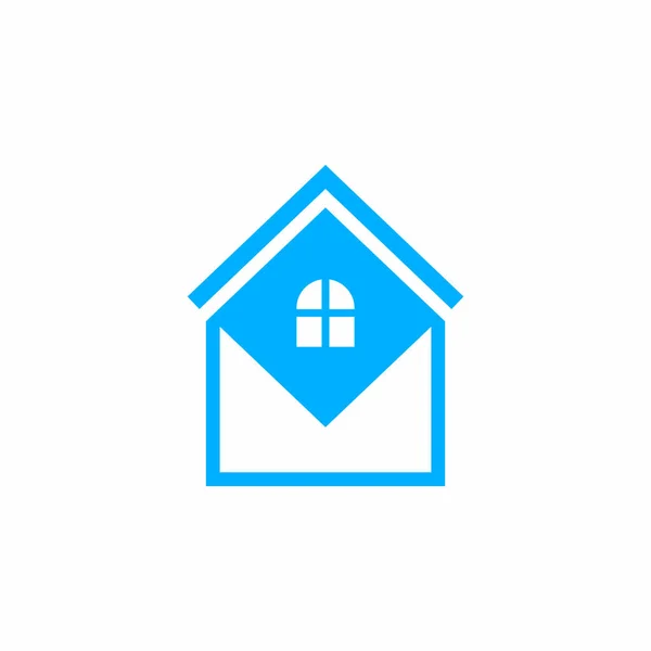 Abstract Real Estate Logo Email Building Logo — Stockvektor