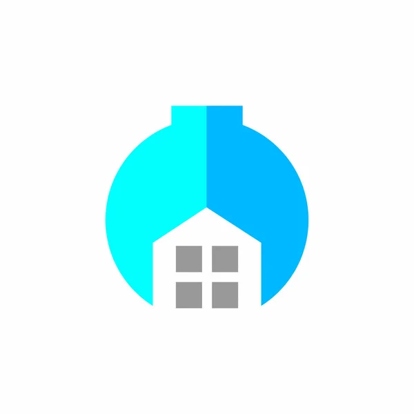 Real Estate Repair Logo Abstract Building Logo — Vettoriale Stock