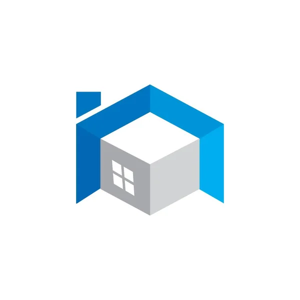 Interior Logo Abstract House Logo — Vettoriale Stock
