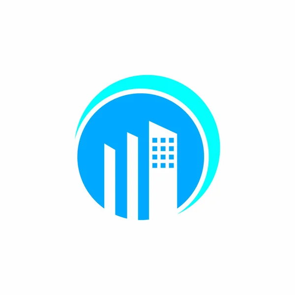 Real Estate Logo Stavební Logo — Stockový vektor