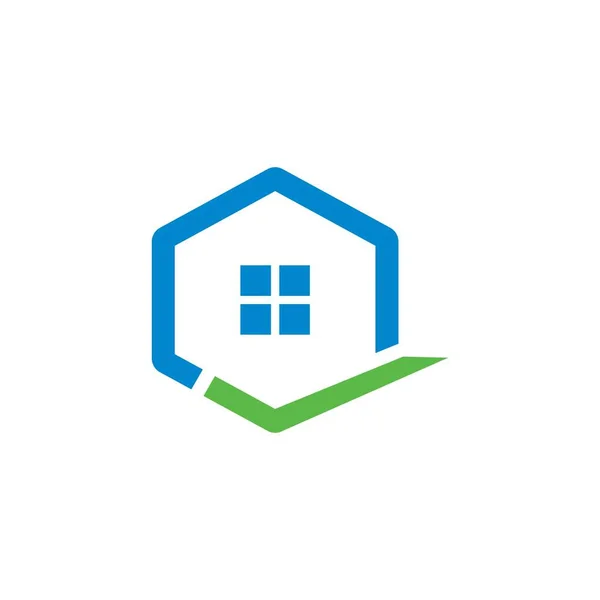 Roof Logo Real Estate Logo — 图库矢量图片