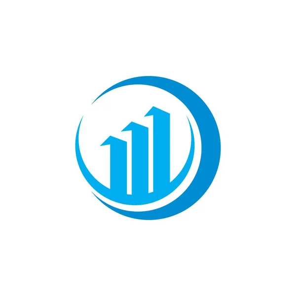 Logotipo Gráfico Abstrato Logotipo Financeiro — Vetor de Stock
