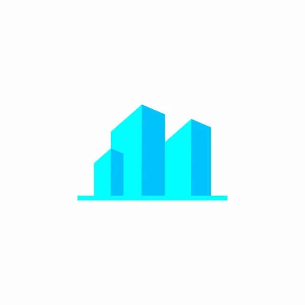 Abstract Town Vector Real Estate Logo — Stock Vector