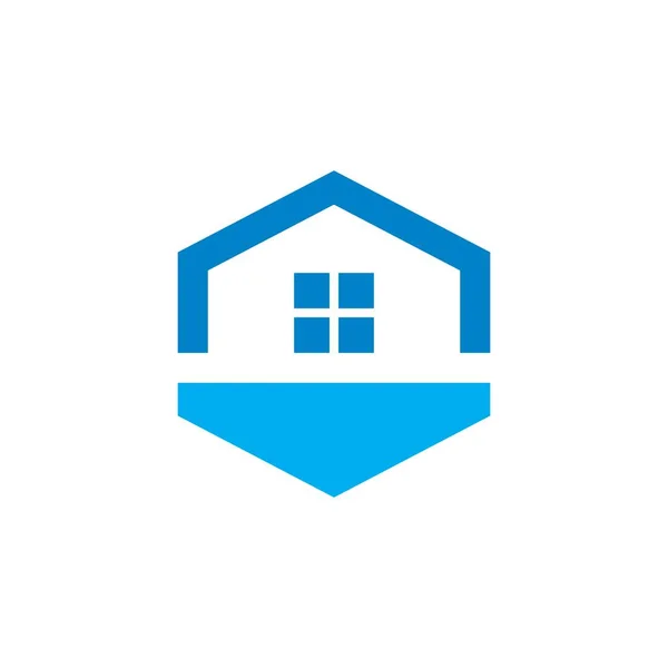 Abstract House Vector Real Estate Logo — Vettoriale Stock