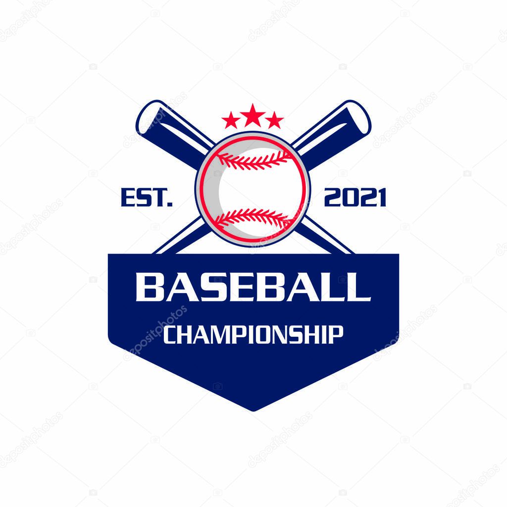 Base ball logo , sport logo vector