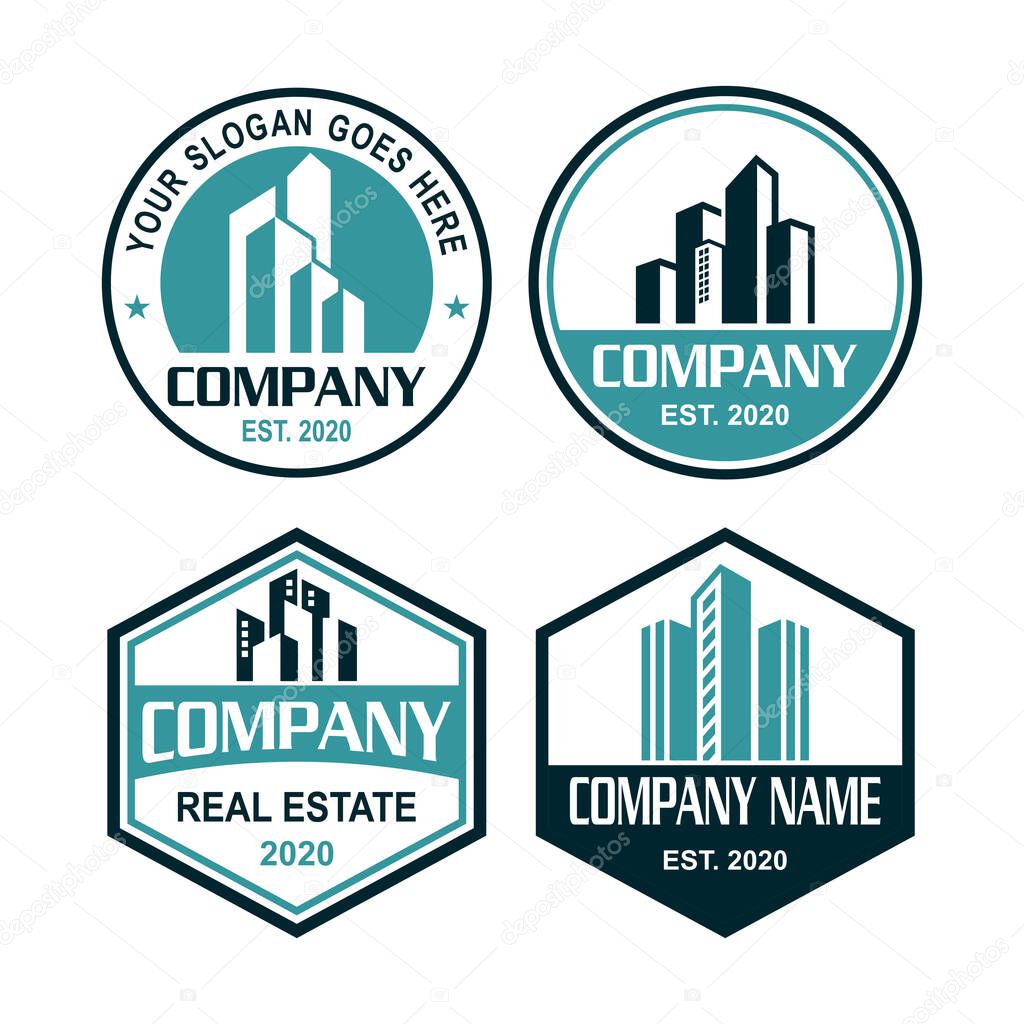 A Set Of Architecture Vector , A Set Of Real Estate Logo