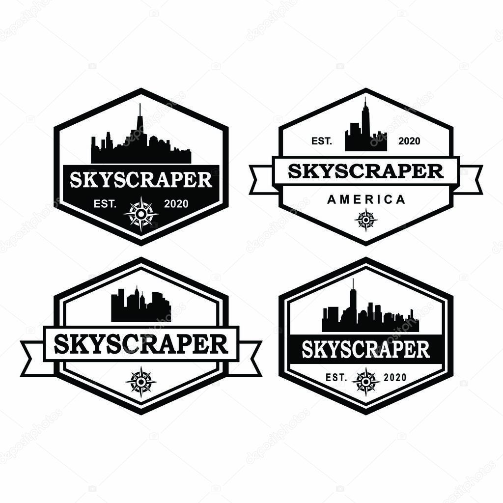 A Set Of Tallest Skyscraper Logo , A Set Of Architecture Logo