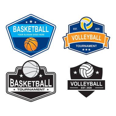 Şampiyonluk vektörü seti, spor logosu seti.