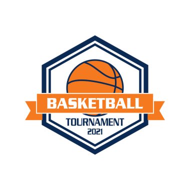 Basketbol logosu, spor logosu vektörü