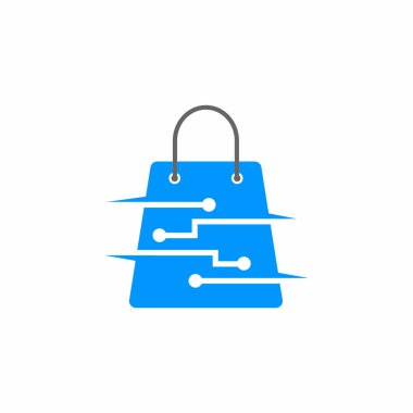 Online Alışveriş Logosu, Dijital Dükkan Logosu