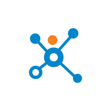 bağlantı teknolojisi logosu, ağ teknolojisi logosu