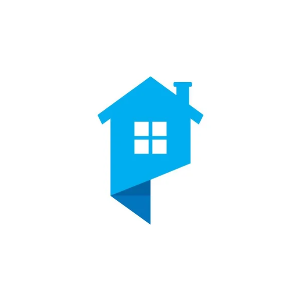 Abstract House Vector Real Estate Logo — Vettoriale Stock