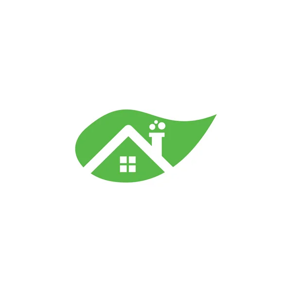 Nature Home Vector Real Estate Logo — стоковый вектор