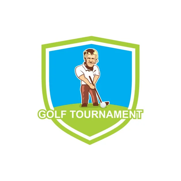 Golf Tournament Logo Golf Logo — Vector de stock