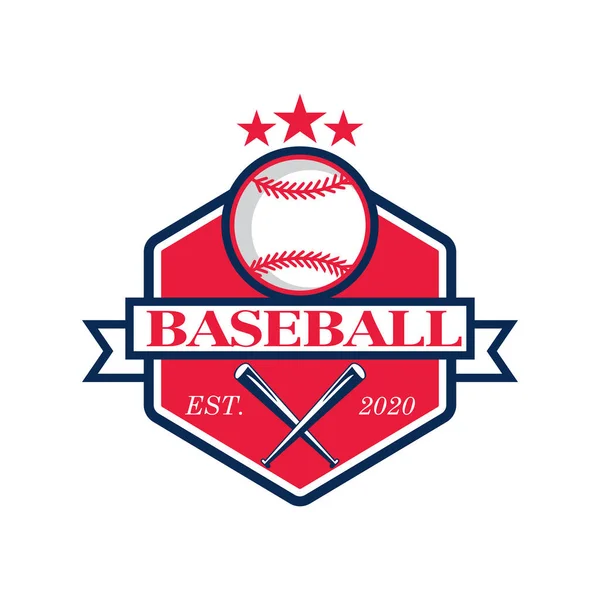 Baseball Vector Sport Logo Vector — Archivo Imágenes Vectoriales