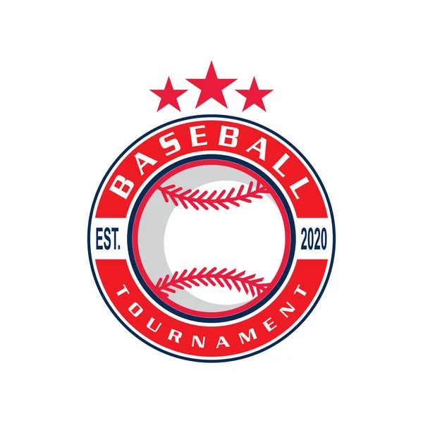 Baseball Emblem Logo Sport Logo — Image vectorielle
