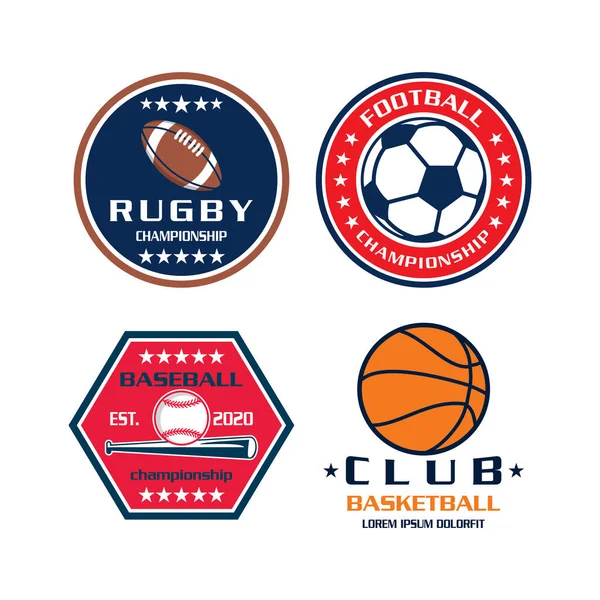 Tournament Emblem Logo Sport Emblem Logo — Vetor de Stock