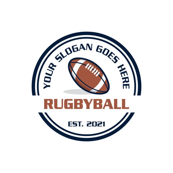 Rugby Logo Sport Logo Vector — стоковый вектор