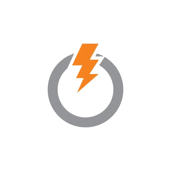 Power Electric Logo Digital Tech Logo — Stockvector