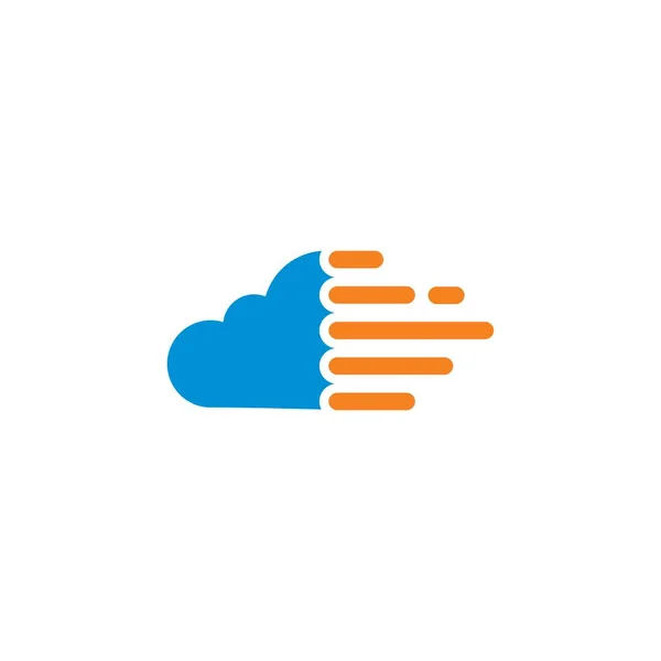Bulut Oku Logosu Bulut Teknolojisi Logosu — Stok Vektör