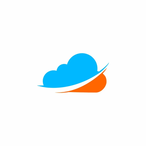 Bulut Oku Logosu Bulut Teknolojisi Logosu — Stok Vektör