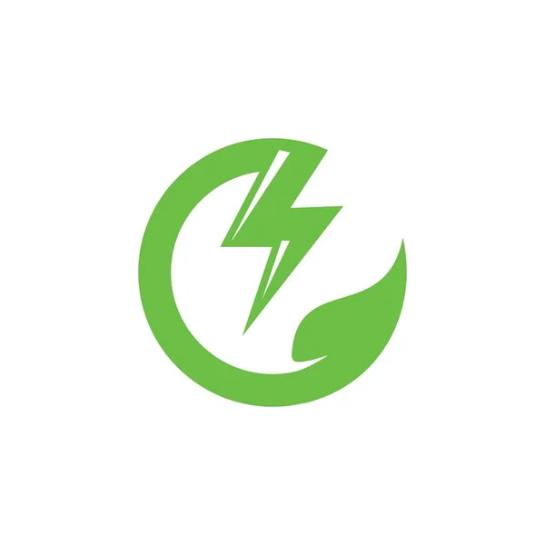 Green Energy Logo Eco Tech Logo — Stockvector