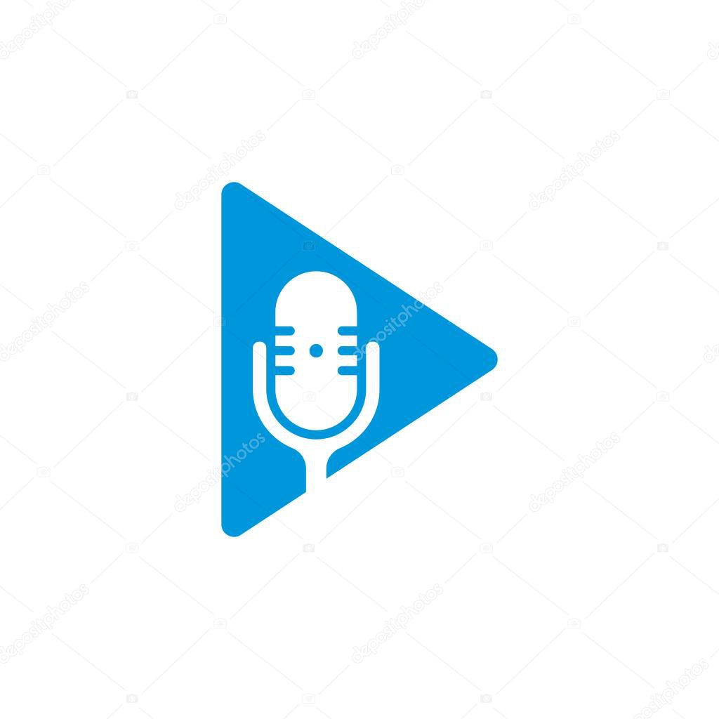 Video podcast logo , multimedia logo