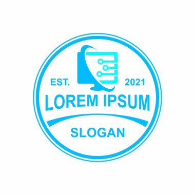 computer logo , technology logo vector