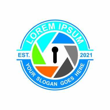 camera lock logo , technology logo