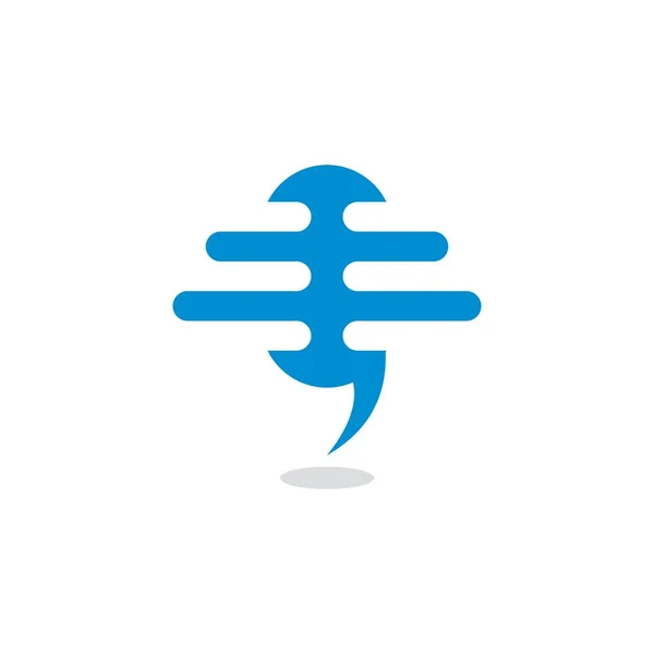 Abstract Microphone Logo Technology Logo — стоковий вектор