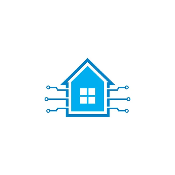 Smart Home Logo Technology Logo — стоковый вектор